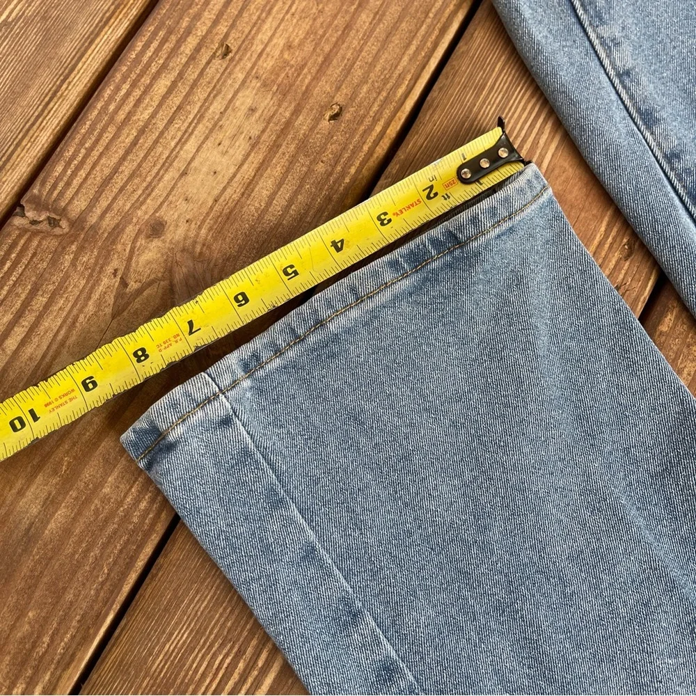 Princess Polly Light Wash Straight Leg Jeans Mid Rise Slim Bootcut | US 4